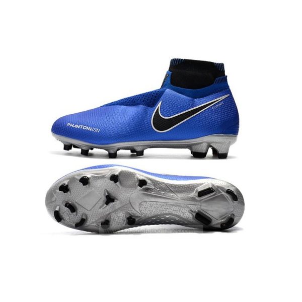 Nike Phantom Vision Elite DF FG Azul Plata